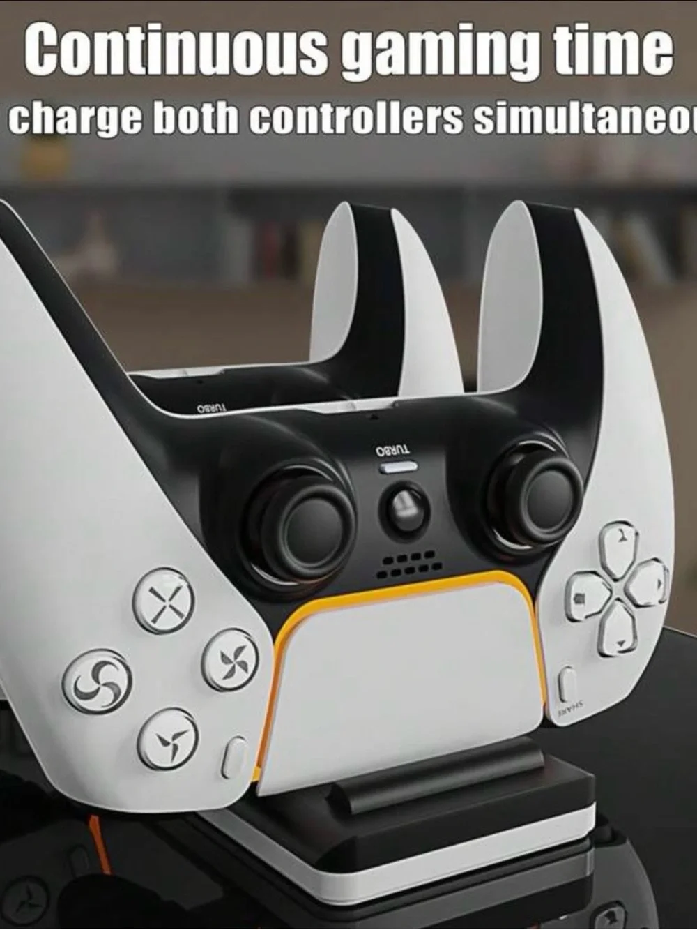 Dual Charging Dock for PS5 Controllers - White/Black